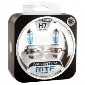 Купить галогеновые лампы Лампа MTF Light Argentum +80% H7 в Череповце