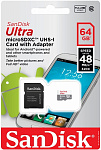 Карта MicroSD 64Gb SanDisk 200Mb/s int.