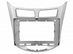 Рамка HYUNDAI Solaris 2011-2017 10 дюймов SILVER