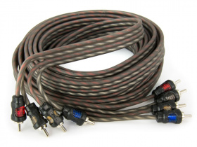 Купить rca кабели и разветвители 4RCA кабель AURA RCA-0450 5 метров в Череповце